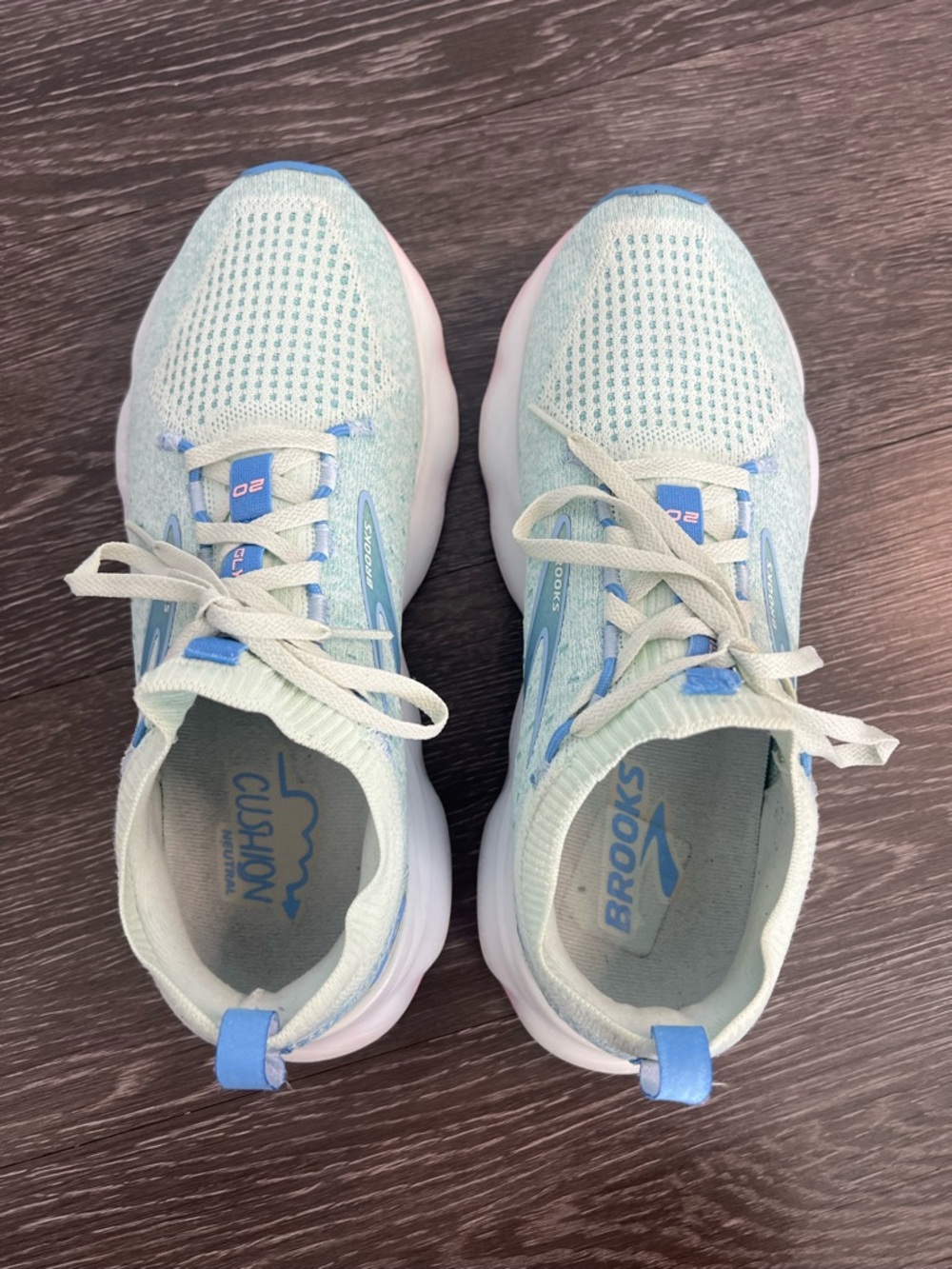 Brooks Glycerin StealthFit 20 Women's Running Shoes in 'Blue Glass Open Air' - Picture 7 of 10